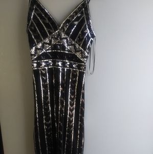 Sequined dress spaghetti strap
